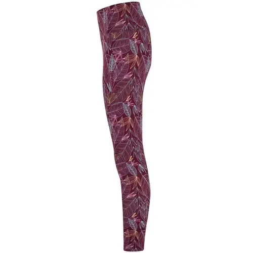 malla larga mujer estampada ref lg0399 - Left Hoja Borgona