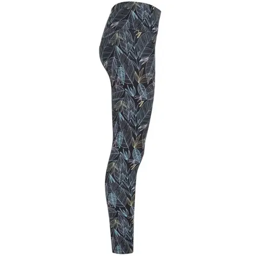 malla larga mujer estampada ref lg0399 - Right Hoja Negro