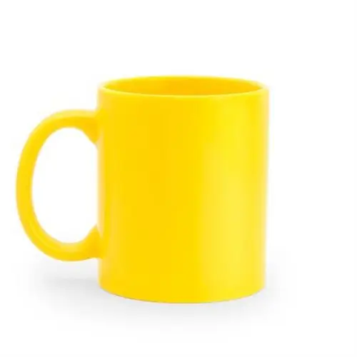 TAZA DE CERÁMICA EN COLOR DE 370 ML PAPAYA REF MD4006 - Right Amarillo