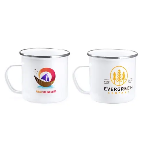 TAZA METÁLICA SUBLIMACIÓN DAMASCO REF MD4014 ROLY - Blanco 01 Blanco