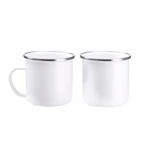 TAZA METÁLICA SUBLIMACIÓN DAMASCO REF MD4014 ROLY - Blanco 02 Blanco