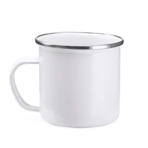TAZA METÁLICA SUBLIMACIÓN DAMASCO REF MD4014 ROLY - Blanco Back Blanco