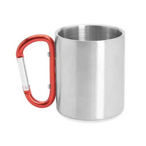 TAZA METÁLICA DE DOBLE PARED GUAYA REF MD4082 ROLY - Rojo