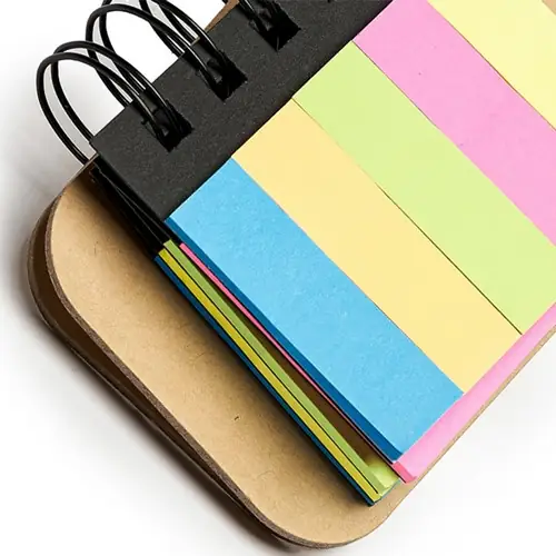 BLOC DE NOTAS ADHESIVAS CON ANILLAS ANFI REF NB8057 - 02 Crudo