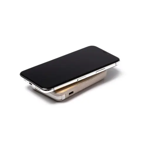 batería externa de 5000 mah con cuerpo de bambú y fibra de trigo ref pb1054 - 02 Crudo