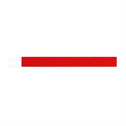 pulsera para eventos de fibra sintética con numeración individual ref pf3100 - Rojo