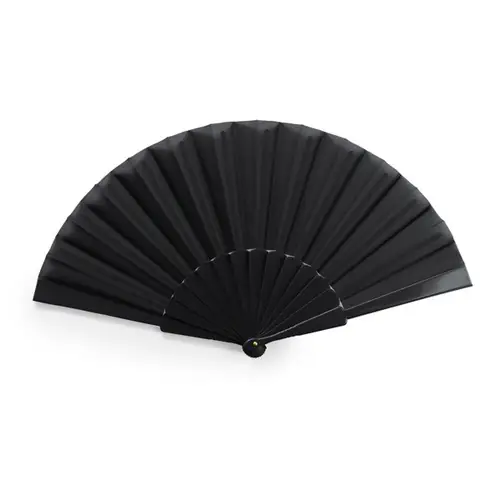 abanico con varillas de plástico y tela en poliéster ref pf3110 - Negro Negro