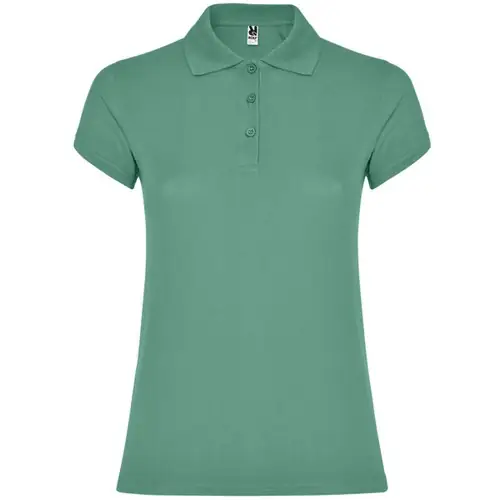 POLO DE MUJER DE MANGA CORTA STAR WOMAN REF PO6634 - Back Menta Oscuro