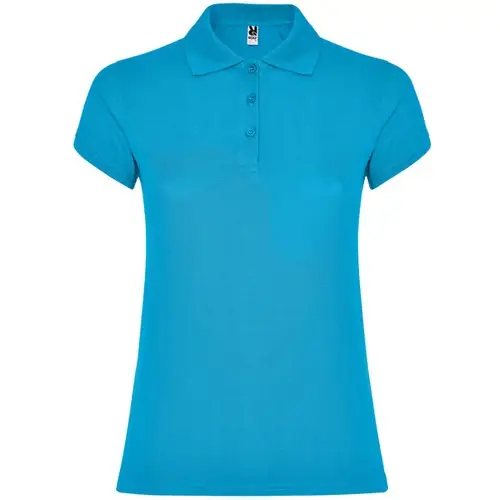POLO DE MUJER DE MANGA CORTA STAR WOMAN REF PO6634 - Back Turquesa