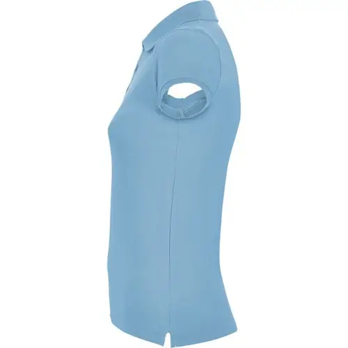 POLO DE MUJER DE MANGA CORTA STAR WOMAN REF PO6634 - Left Celeste