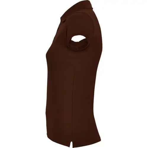 POLO DE MUJER DE MANGA CORTA STAR WOMAN REF PO6634 - Left Chocolate