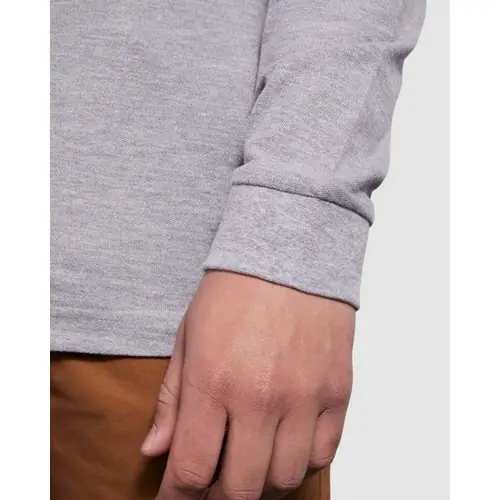 POLO DE MANGA LARGA ESTRELLA REF PO6635 ROLY - 02 Gris Vigore