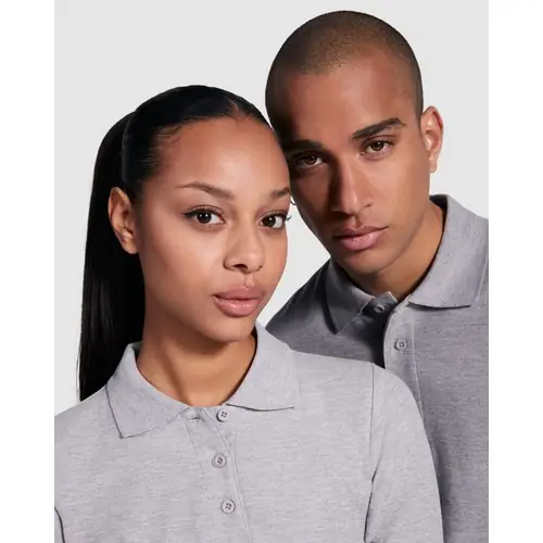 POLO DE MANGA LARGA ESTRELLA REF PO6635 ROLY - 03 Gris Vigore