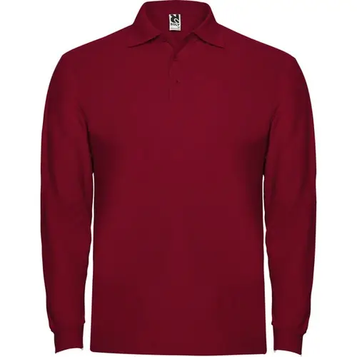 POLO DE MANGA LARGA ESTRELLA REF PO6635 ROLY - Back Granate