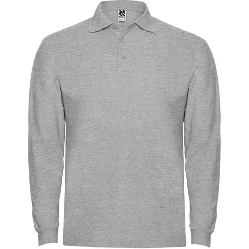 POLO DE MANGA LARGA ESTRELLA REF PO6635 ROLY - Back Gris Vigore