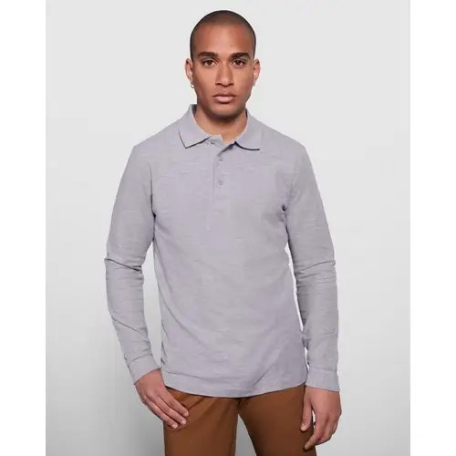 POLO DE MANGA LARGA ESTRELLA REF PO6635 ROLY - Gris Vigore