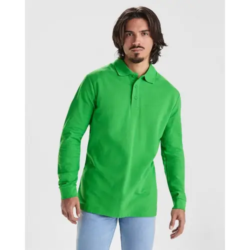 POLO DE MANGA LARGA ESTRELLA REF PO6635 ROLY - Verde Grass