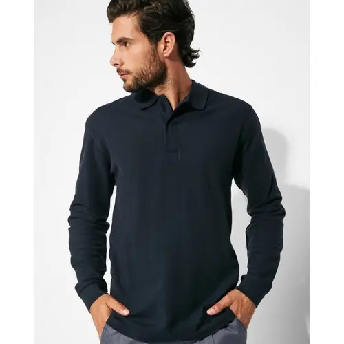 POLO DE MANGA LARGA ROVER REF PO8404 ROLY - Marino
