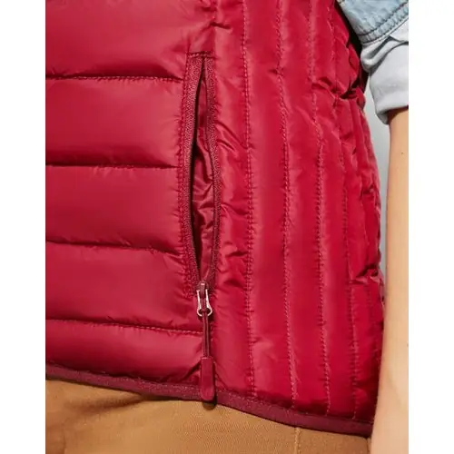 CHALECO DE MUJER ACOLCHADO OSLO WOMAN REF RA5093 ROLY - 02 Granate