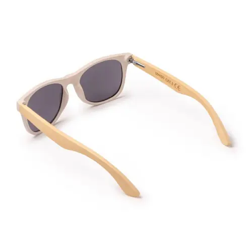 gafas de sol con montura realizada en fibra de trigo y varillas en bambú ref sg1467 - 03 Crudo