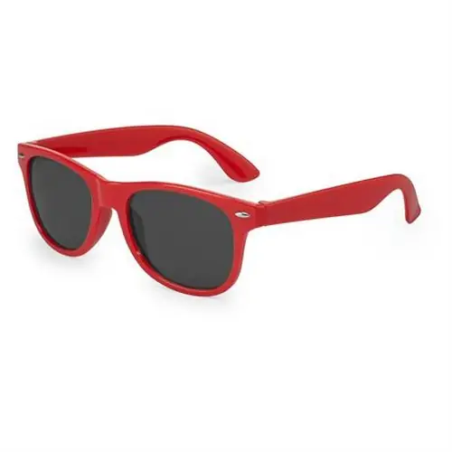 gafas de sol clásicas en acabado brillo con protección uv400 ref sg8100 - Left Rojo