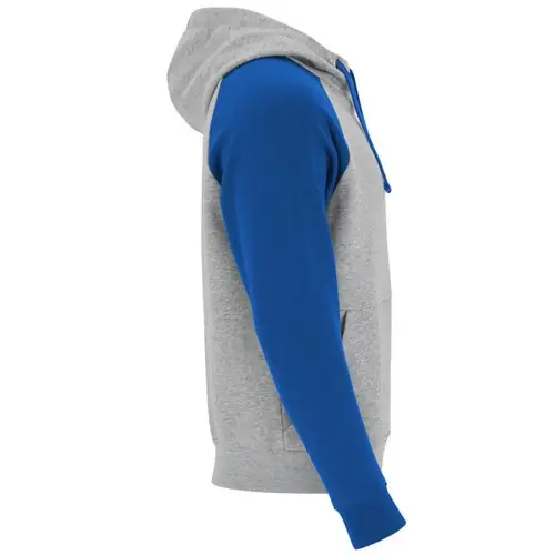 SUDADERA BICOLOR UNISEX BADET REF SU1058 ROLY - Right Gris Vigore Royal