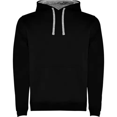 SUDADERA CON CAPUCHA DE DOBLE TEJIDO URBAN REF SU1067 - Negro Gris Vigore