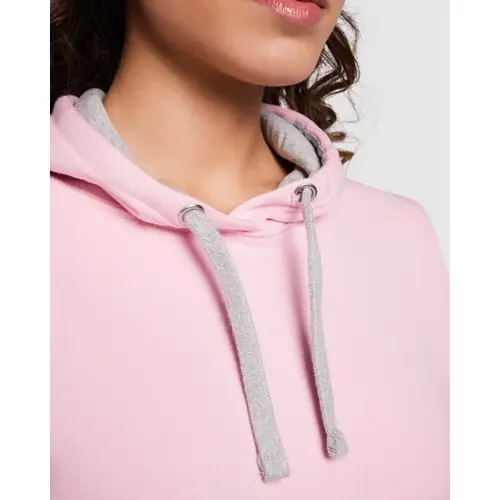 SUDADERA MUJER CON CAPUCHA URBAN WOMAN REF SU1068 ROLY - 01 Rosa Claro Gris Vigore