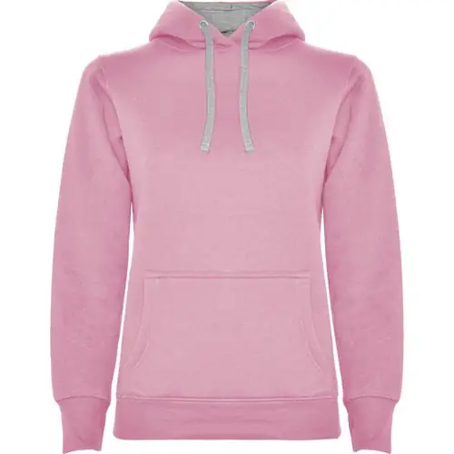 SUDADERA MUJER CON CAPUCHA URBAN WOMAN REF SU1068 ROLY - Back Rosa Claro Gris Vigore