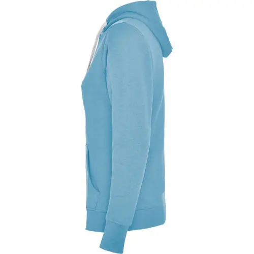 SUDADERA MUJER CON CAPUCHA URBAN WOMAN REF SU1068 ROLY - Left Celeste Blanco