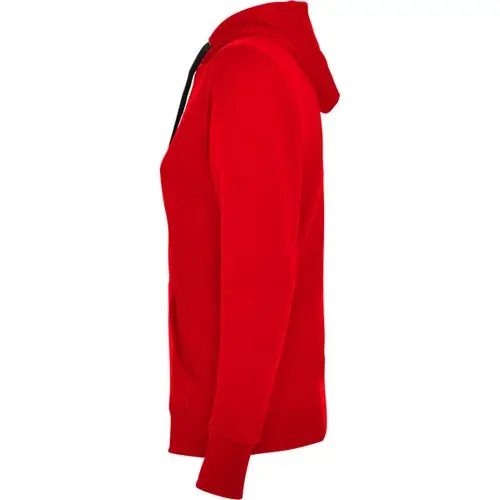 SUDADERA MUJER CON CAPUCHA URBAN WOMAN REF SU1068 ROLY - Left Rojo Negro
