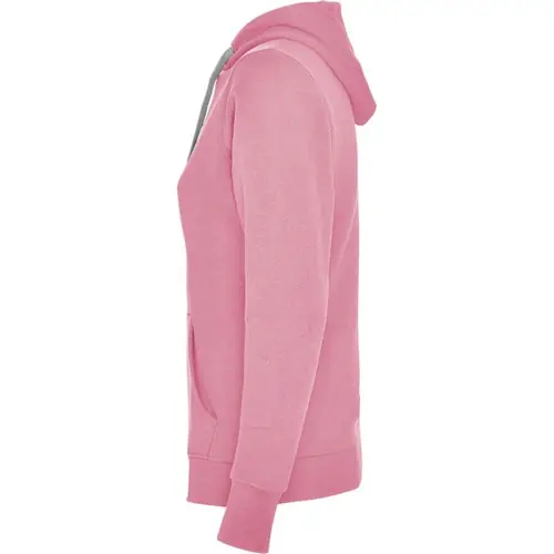 SUDADERA MUJER CON CAPUCHA URBAN WOMAN REF SU1068 ROLY - Left Rosa Claro Gris Vigore