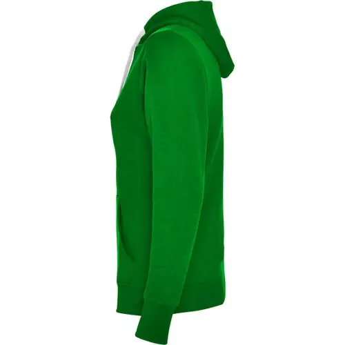 SUDADERA MUJER CON CAPUCHA URBAN WOMAN REF SU1068 ROLY - Left Verde Kelly Blanco