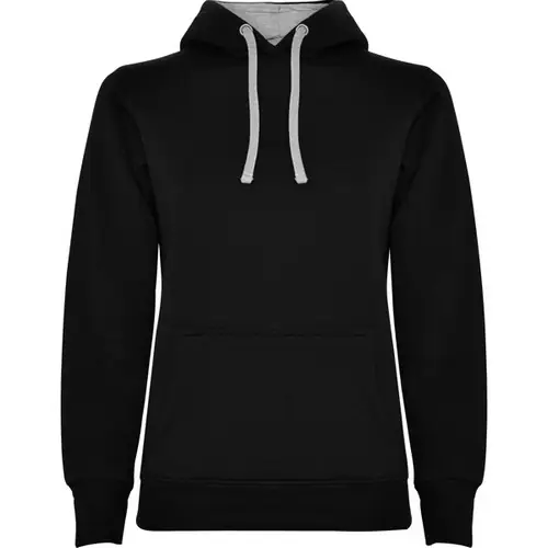 SUDADERA MUJER CON CAPUCHA URBAN WOMAN REF SU1068 ROLY - Negro Gris Vigore
