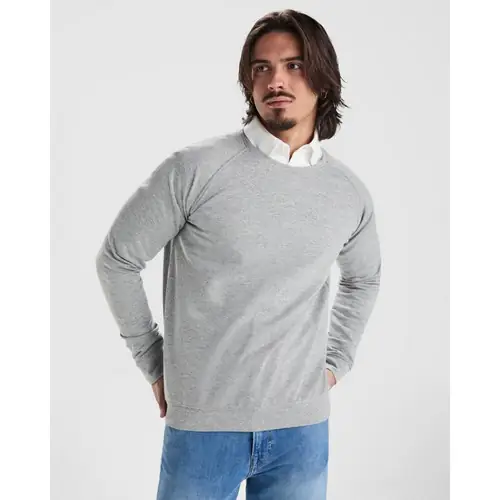 SUDADERA ALGODÓN DE MANGA RANGLÁN ANNAPURNA REF SU1104 - 01 Gris Vigore