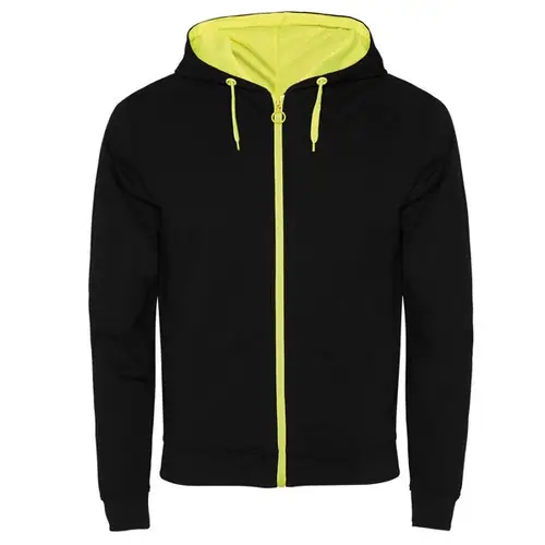 CHAQUETA DE FELPA NO PERCHADA FUJI REF SU1105 ROLY - Negro Amarillo Fluor