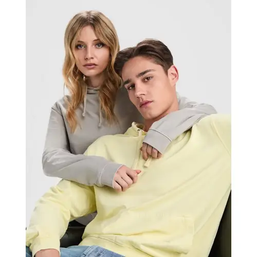 comprar sudadera kenia ref su2204 - 03 Amarillo Sweet Lavado