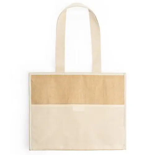 BOLSA NEVERA DE YUTE LAMINADO VENICE REF TB7161 ROLY - Back Crudo