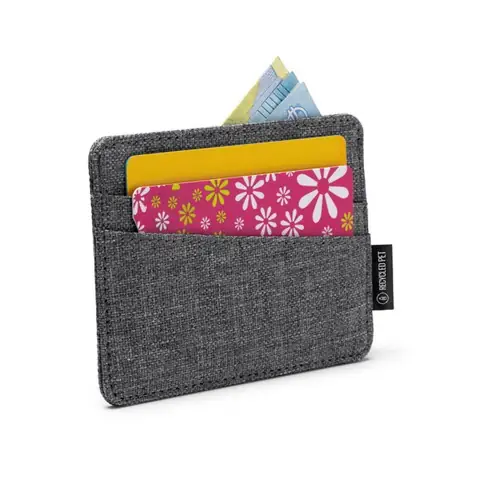 tarjetero de poliéster reciclado rpet con diseño vigoré ref tt1146 - Negro 02 Negro