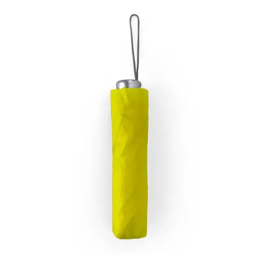 paraguas plegable con funda a juego ref um5606 - Amarillo Back Amarillo