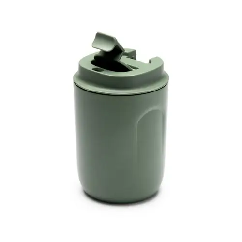 vaso térmico de acero inoxidable 304 de doble pared con tapa en pp ref va1241 - 02 Verde Salvia