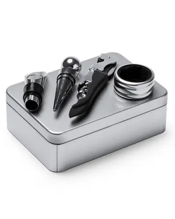 Set de vino acero inoxidable malbec
