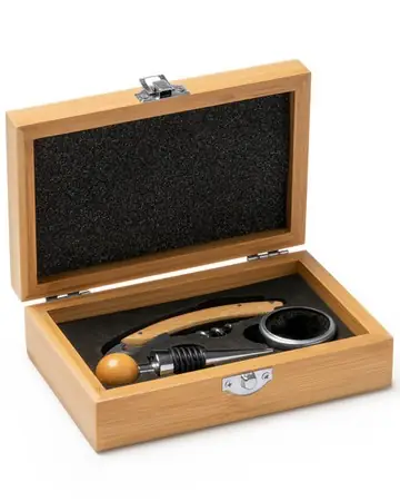 Set de vino con detalles en bamb tintos