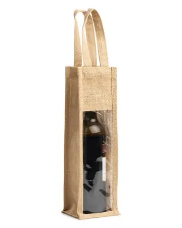 Bolsa de yute laminado con ventana nimba