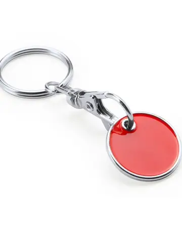 Llavero moneda para carro compra