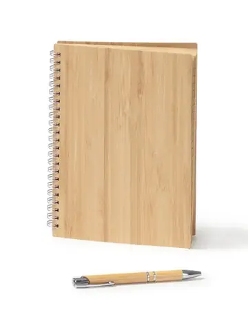 Set libreta a5 y boligrafo de bamb gala