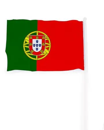 Banderín con mástil de tamaño pequeño