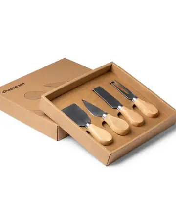 Set para quesos con 4 utensilios edam