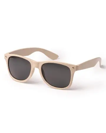 Gafas de sol de diseño clásico con montura realizada en fibra de trigo
